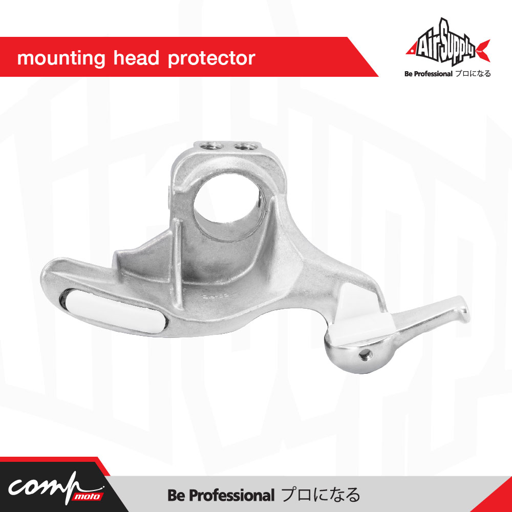 Yellow White mounting head protector 01